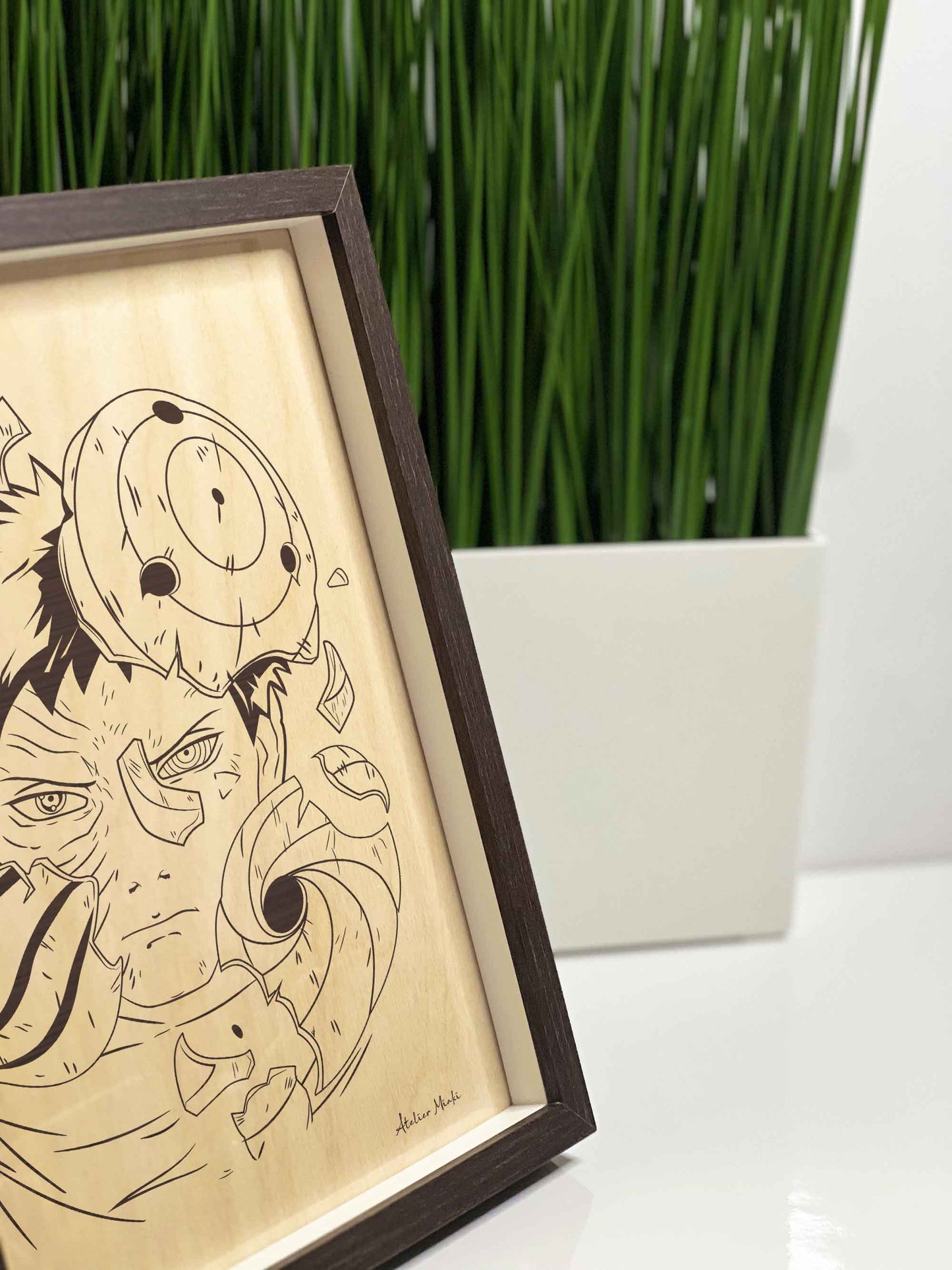 Tableau en bois | Naruto | Obito