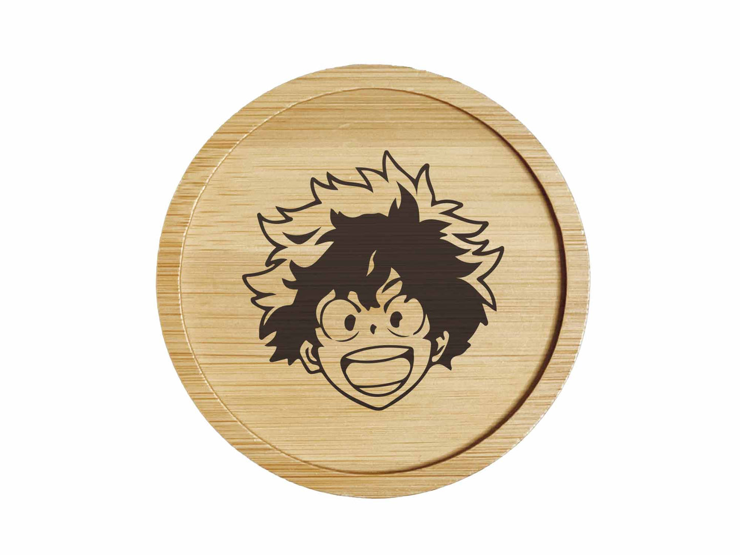 Dessous de verre en bambou | My hero academia | Midoriya