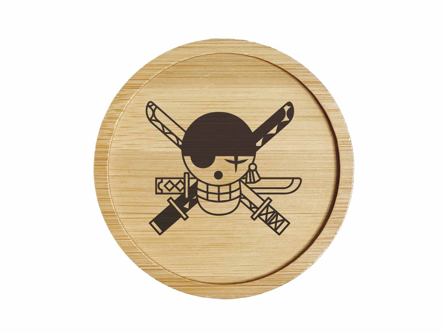 Dessous de verre en bambou | One Piece | Zoro