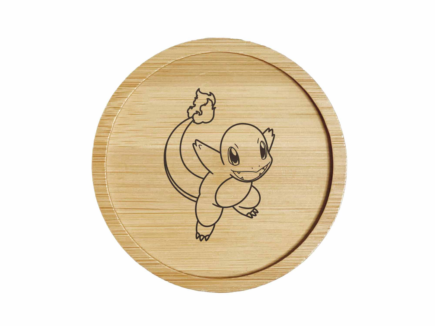 Dessous de verre en bambou | Pokemon | Salameche