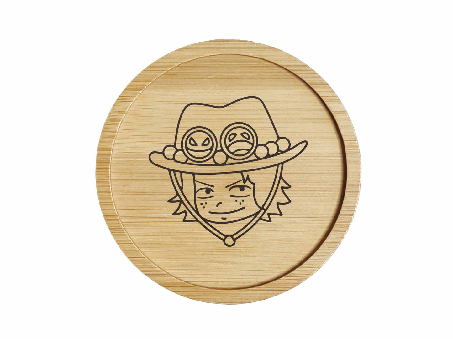 Dessous de verre en bambou | One Piece | Ace