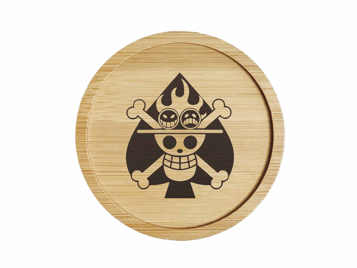 Dessous de verre en bambou | One Piece | Ace