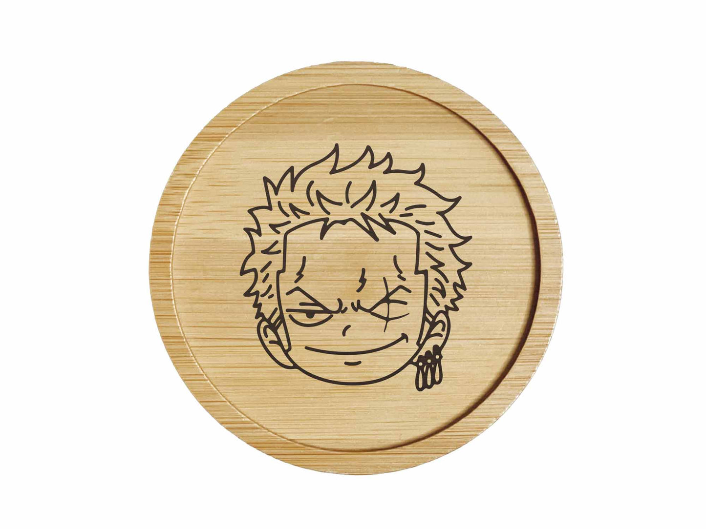 Dessous de verre en bambou | One Piece | Zoro