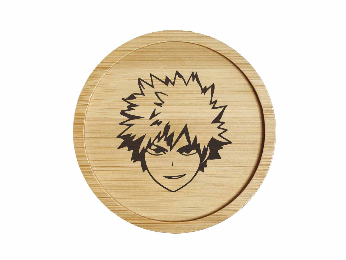 Dessous de verre en bambou | My hero academia | Bakugo