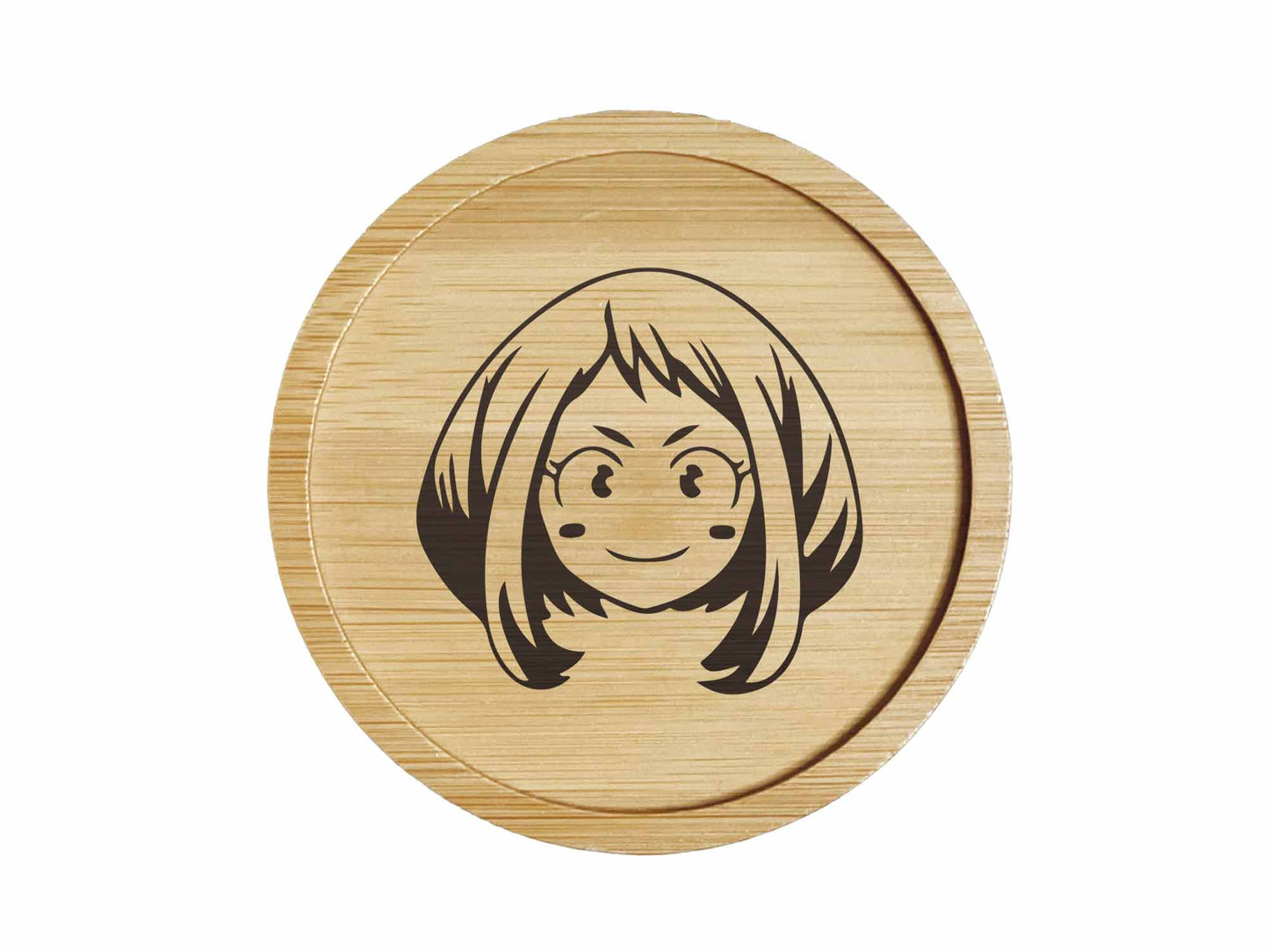 Dessous de verre en bambou | My hero academia | Uraraka