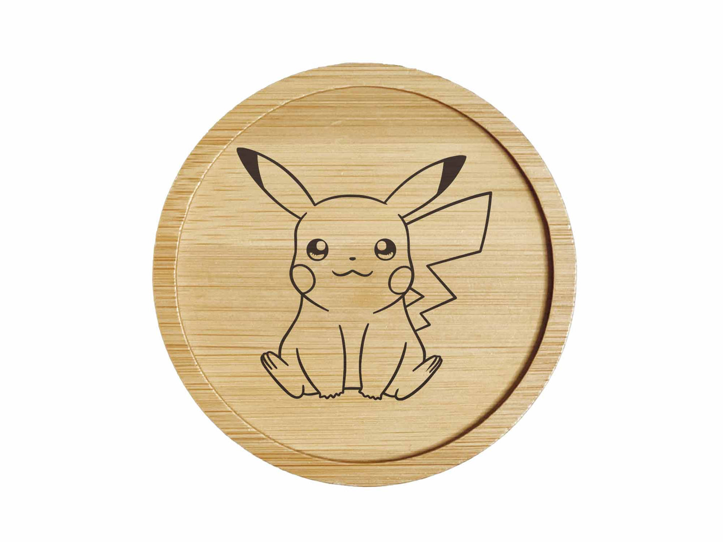 Dessous de verre en bambou | Pokemon | Pikachu