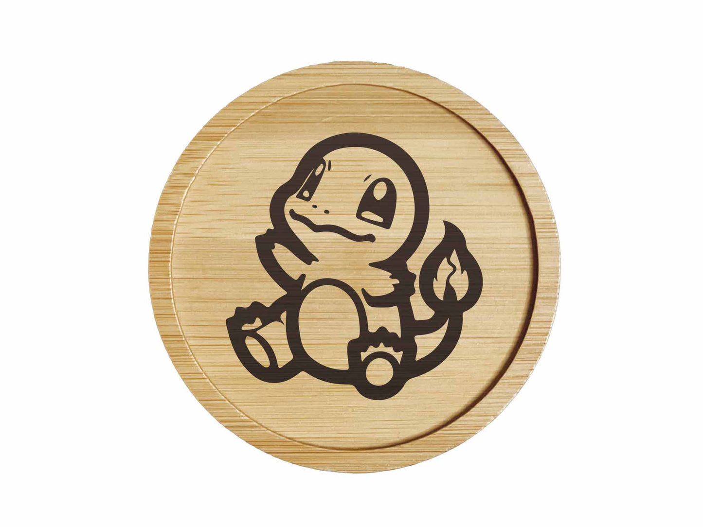 Dessous de verre en bambou | Pokemon | Salamèche