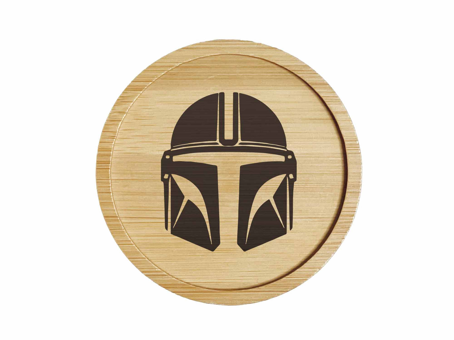 Dessous de verre en bambou | Star Wars | Mandalorian