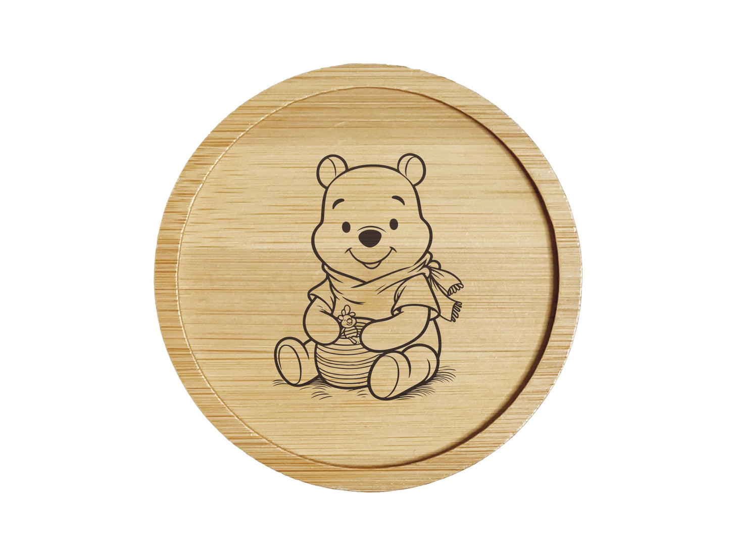 Dessous de verre en bambou | Winnie l'ourson | Winnie