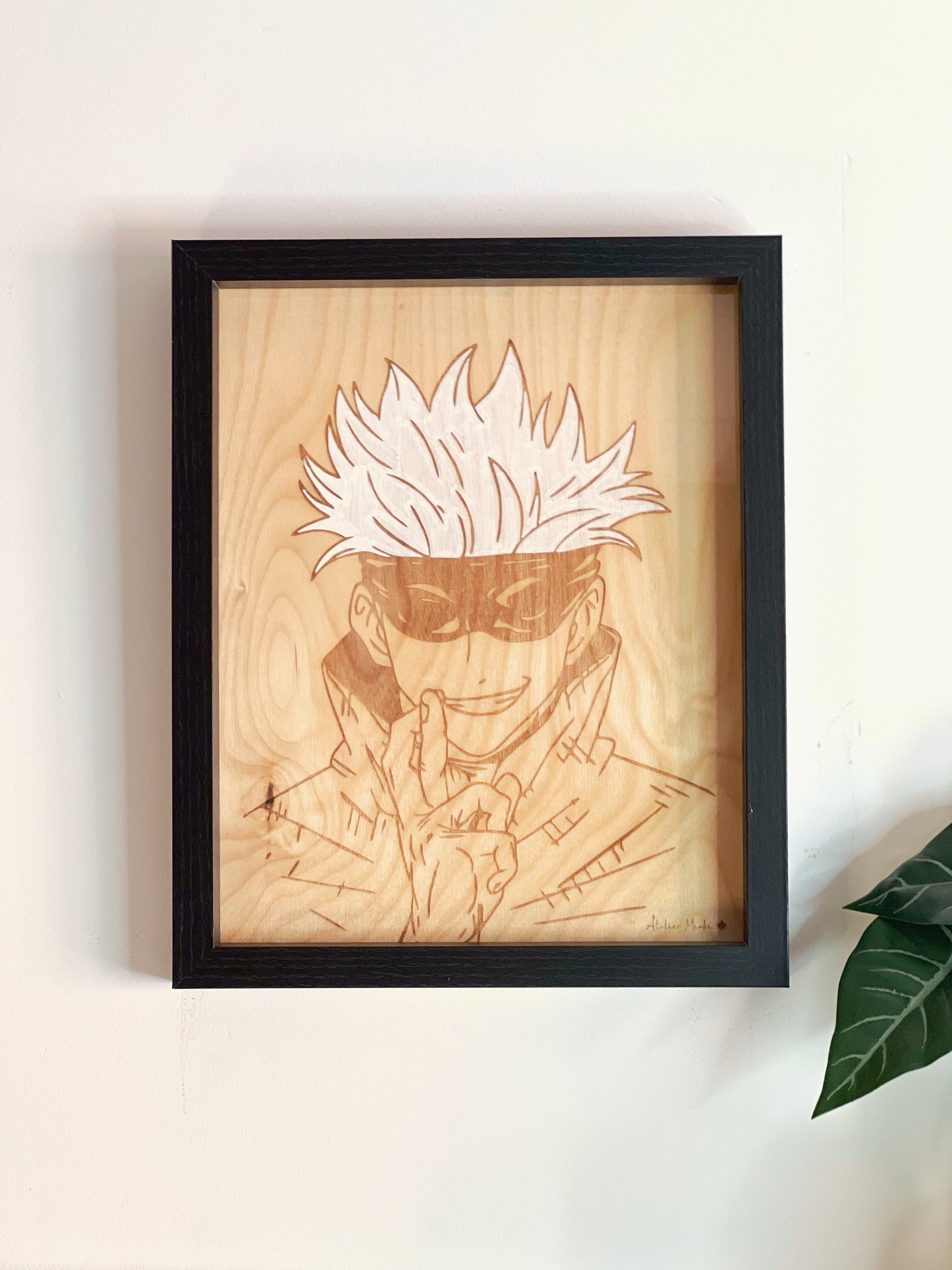 Tableau en bois | Jujustu Kaisen | Gojo