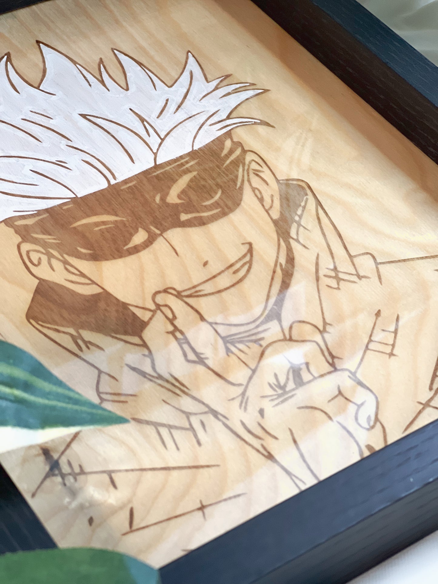 Tableau en bois | Jujustu Kaisen | Gojo