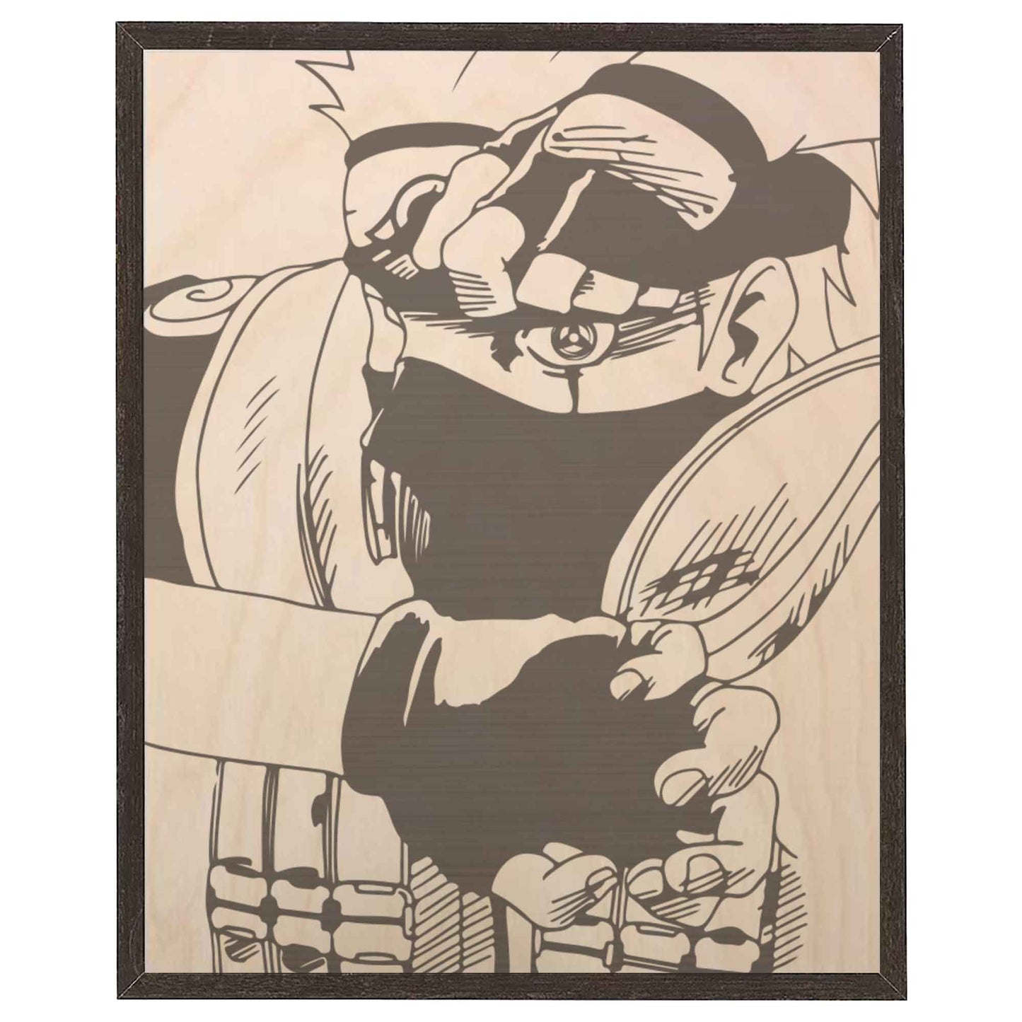 Tableau en bois | Naruto | Kakashi