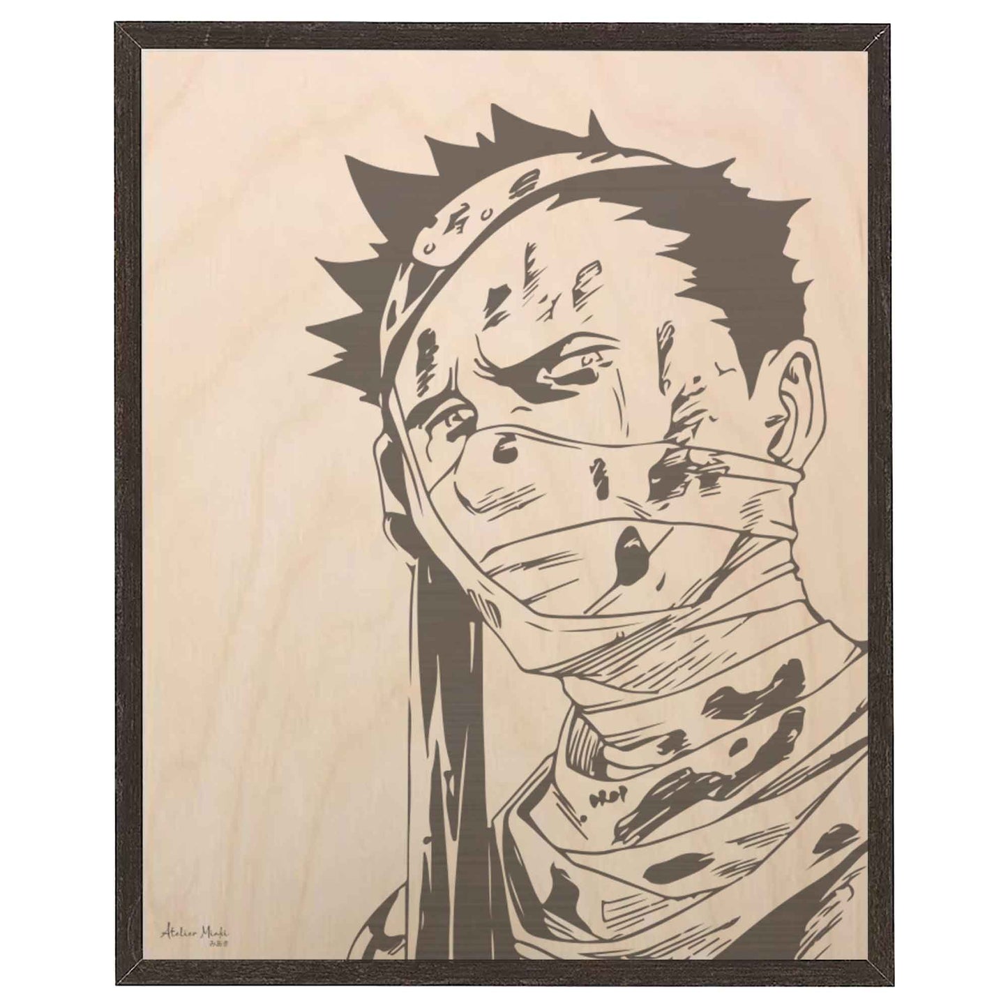 Tableau en bois | Naruto | Zabuza