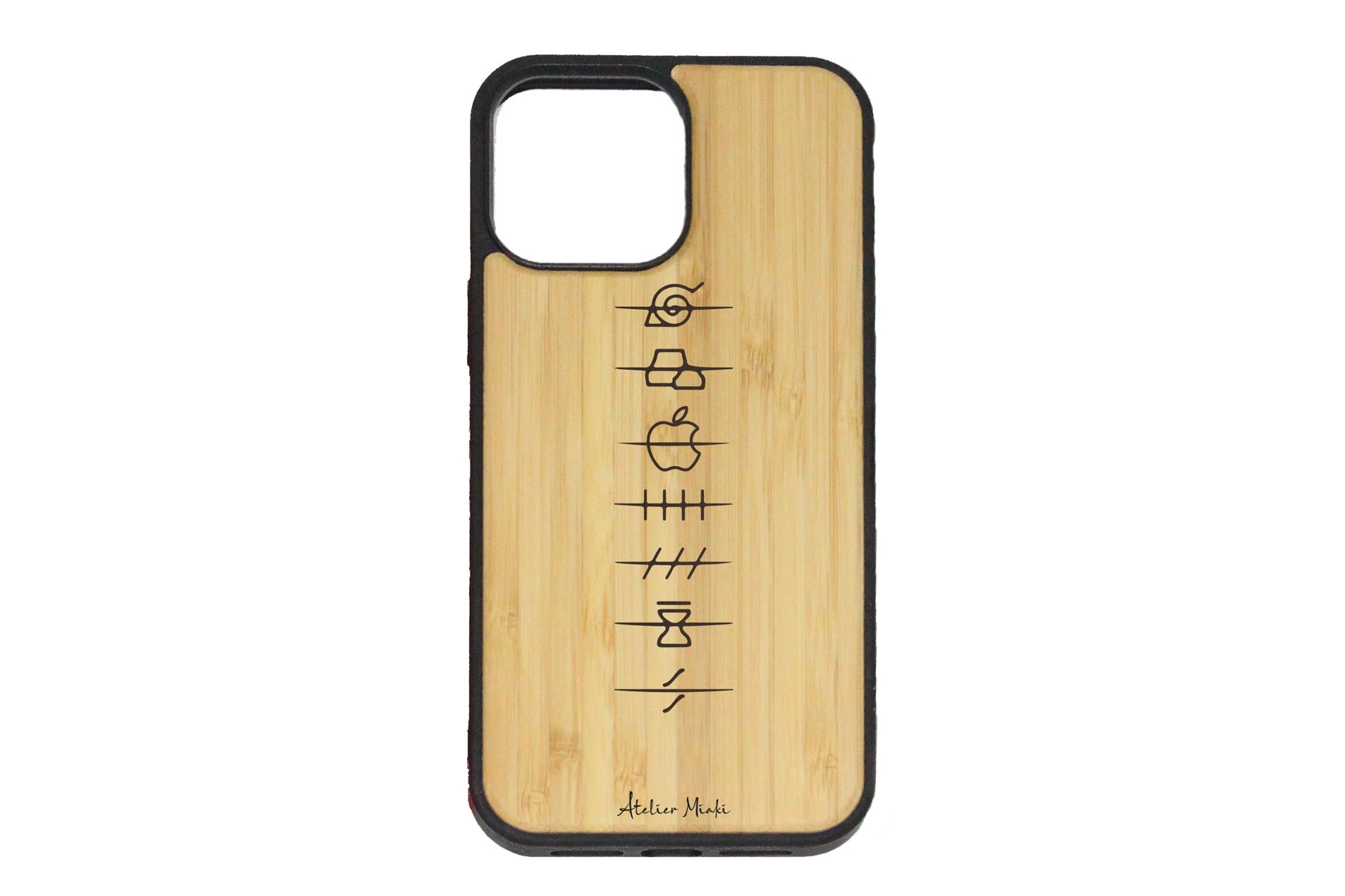 Coque pour smartphone en bambou | Naruto | Akastuki