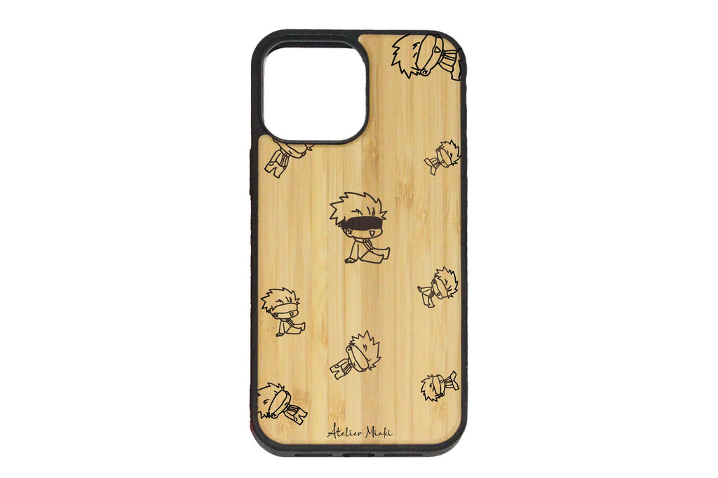 Coque pour smartphone en bambou | Jujutsu Kaisen | Gojo