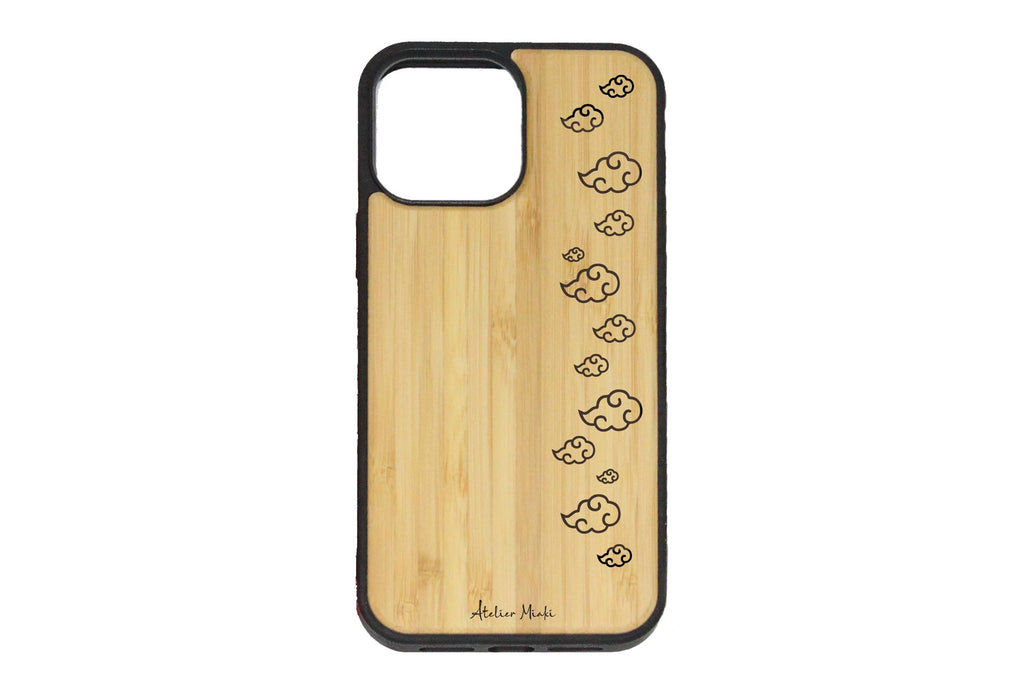 Coque pour smartphone en bambou | Naruto | Nuage Akastuki