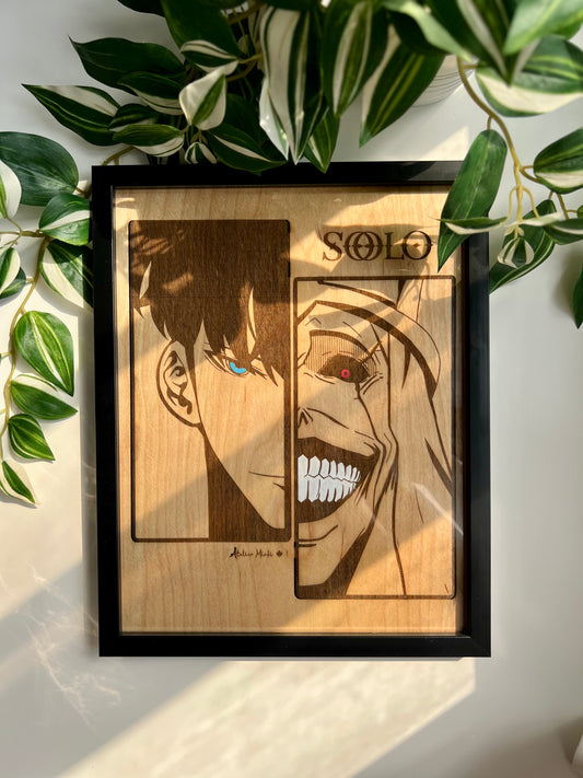 Tableau en bois | Solo Leveling | Sung Jinwoo