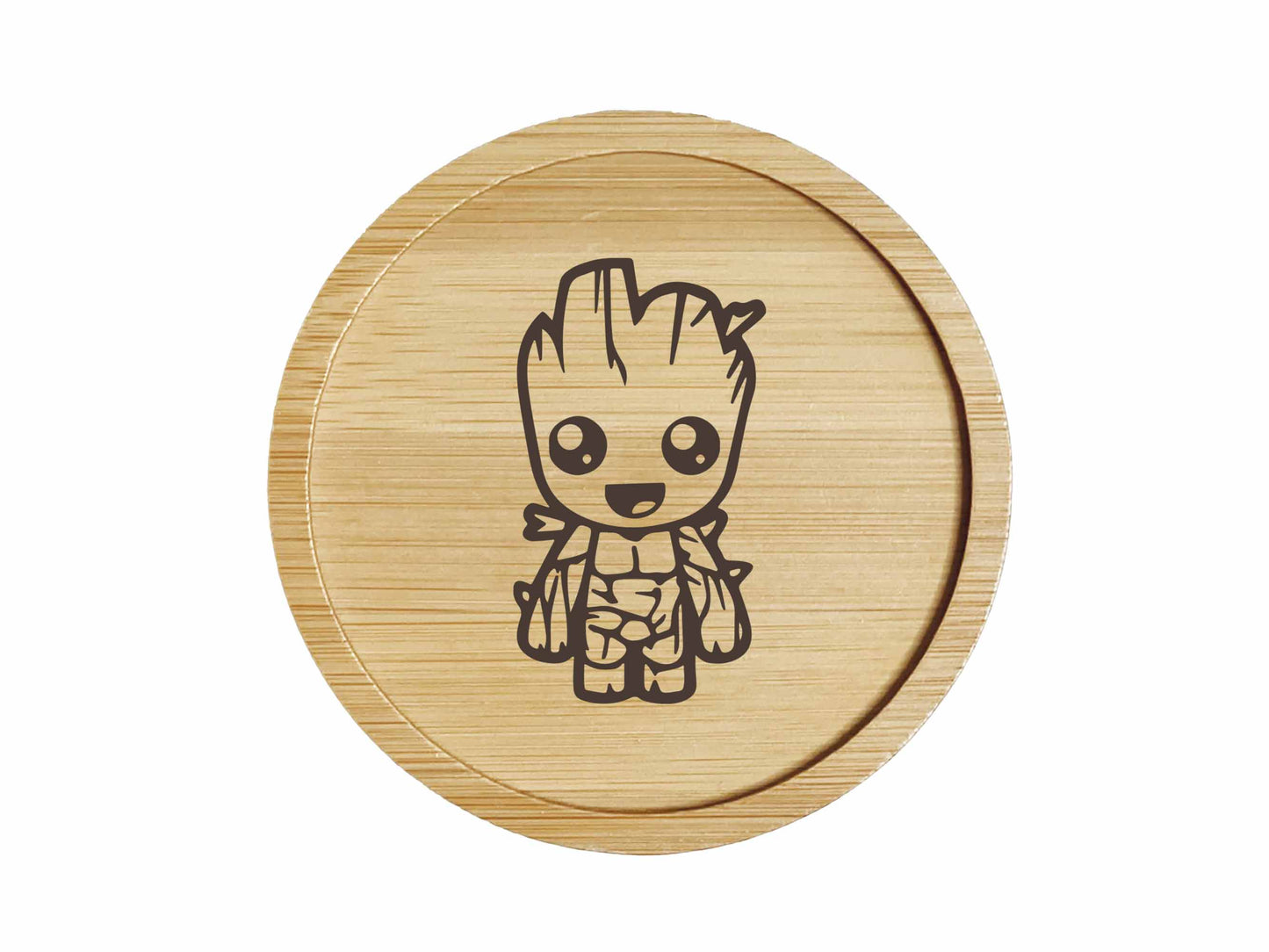 Dessous de verre en bambou | Marvel | Groot