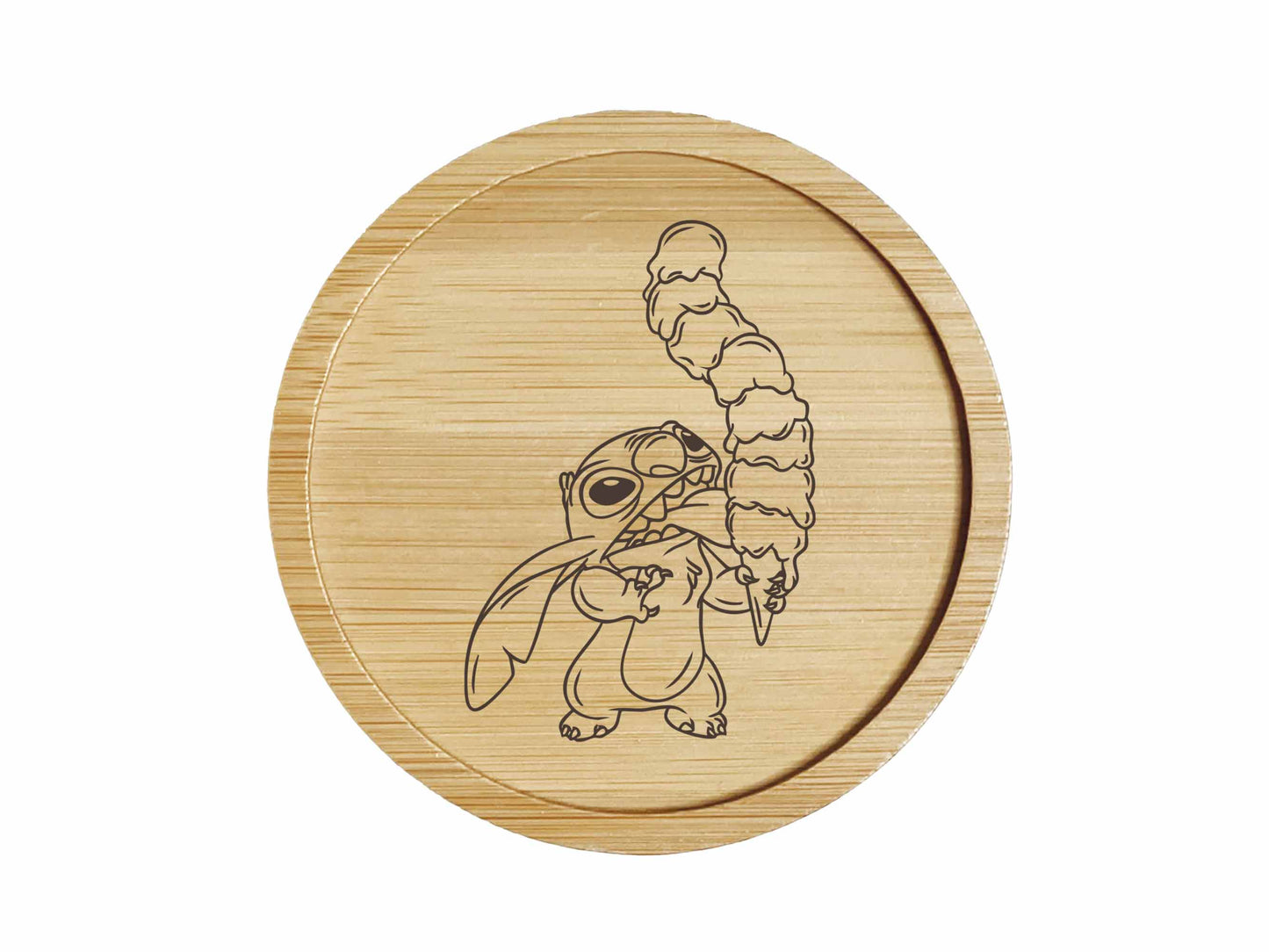 Dessous de verre en bambou | Lilo et Stitch | Stitch