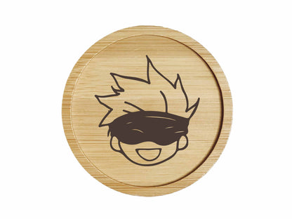 Dessous de verre en bambou | Jujutsu Kaisen | Gojo
