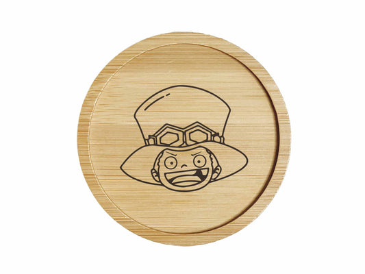 Dessous de verre en bambou | One Piece | Sabo