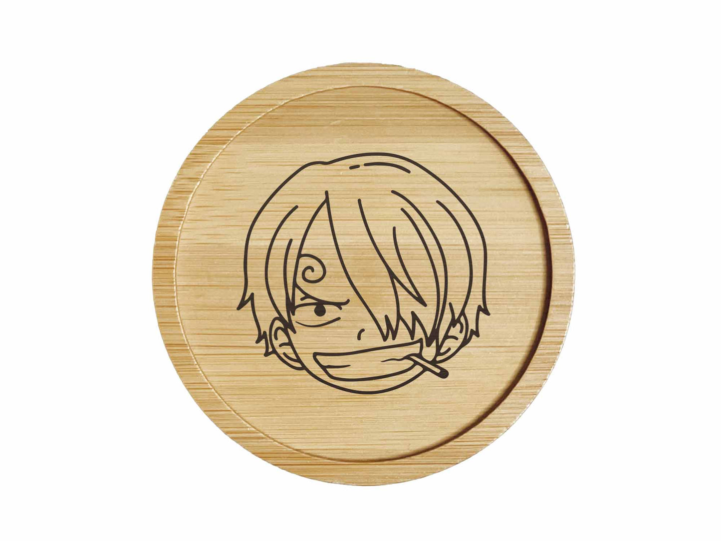 Dessous de verre en bambou | One Piece | Sanji