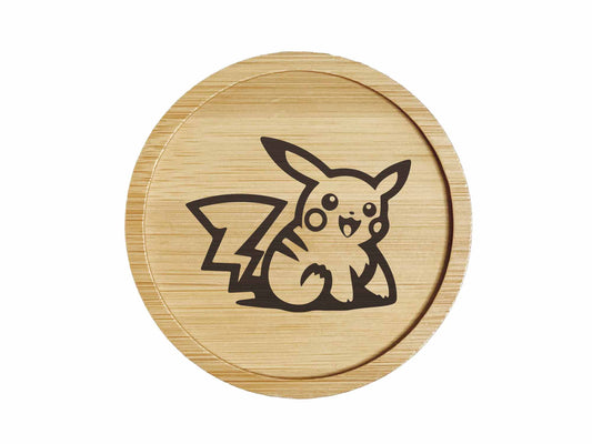 Dessous de verre en bambou | Pokemon | Pikachu
