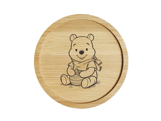 Dessous de verre en bambou | Winnie l'ourson | Winnie