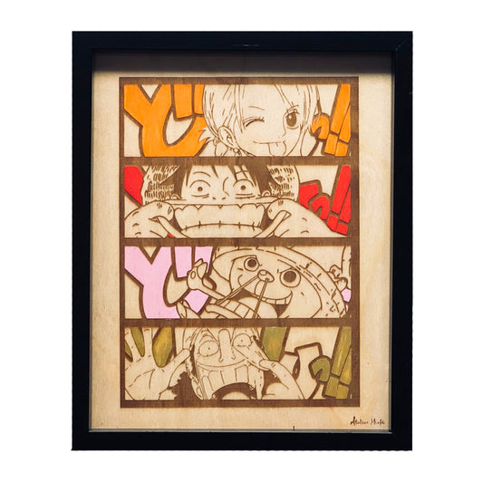 Tableau en bois | One Piece | Mugiwara