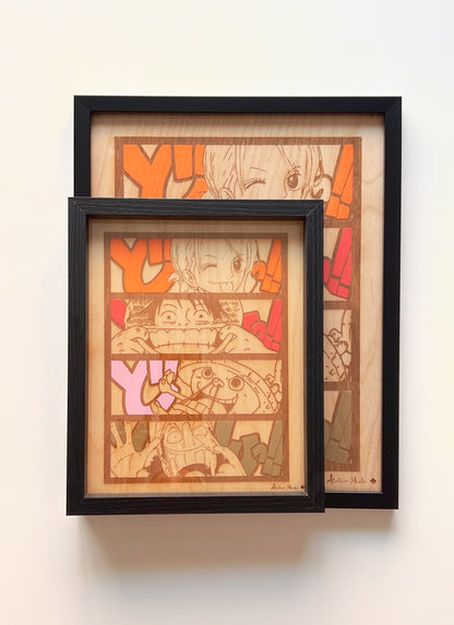 Tableau en bois | One Piece | Mugiwara