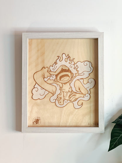 Tableau en bois | One Piece | Luffy Gear 5