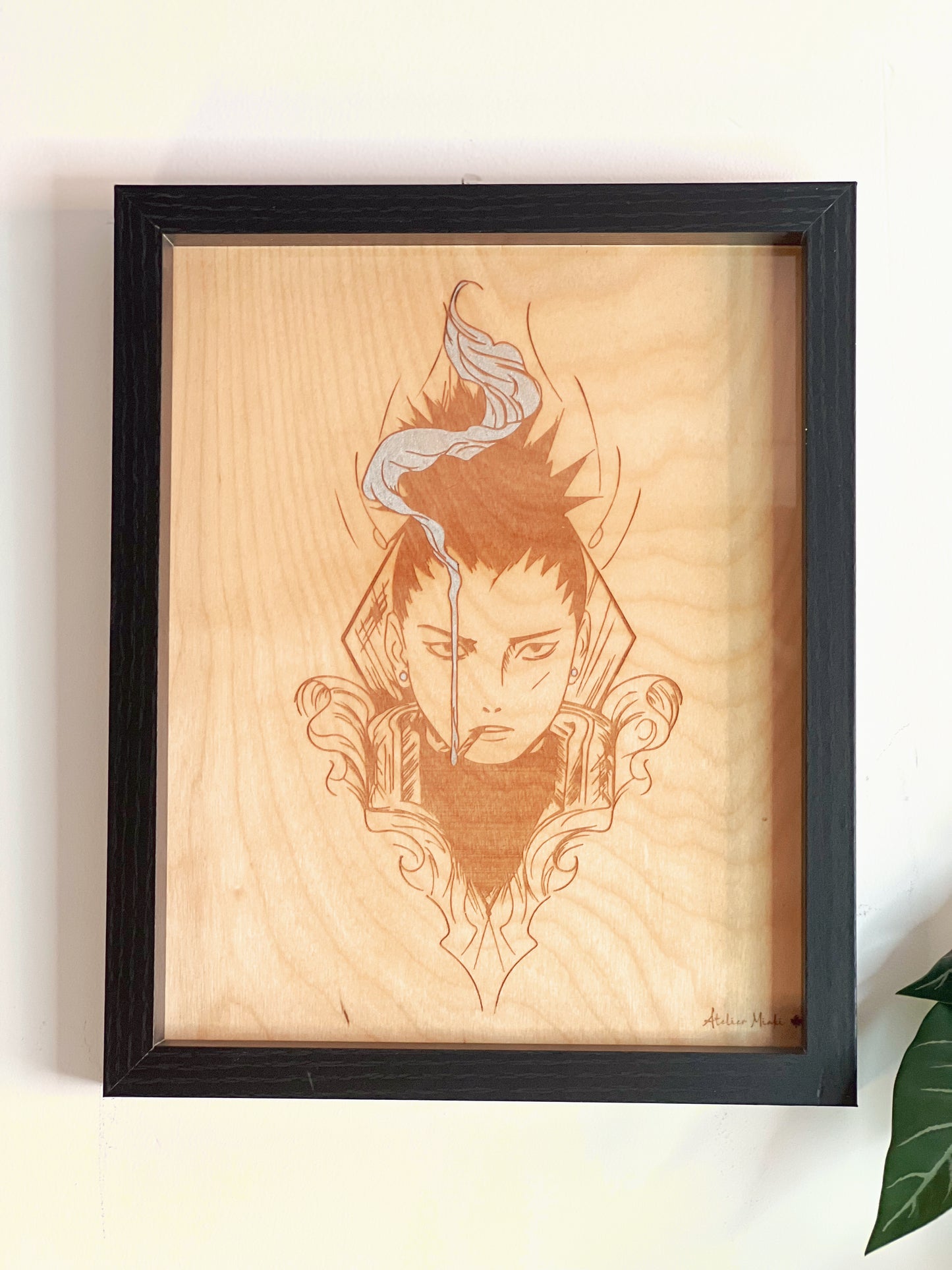 Tableau en bois | Naruto | Shikamaru