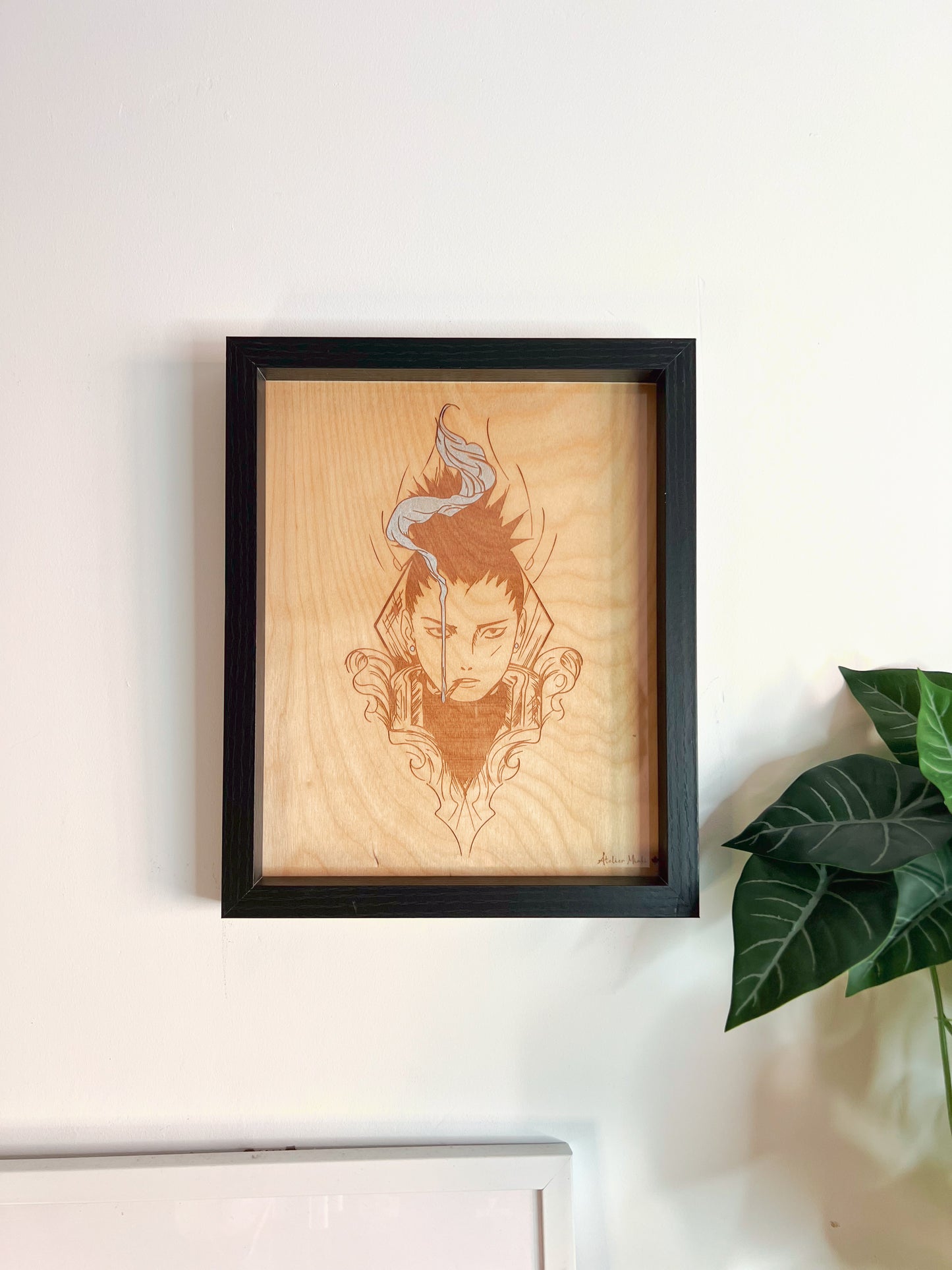 Tableau en bois | Naruto | Shikamaru