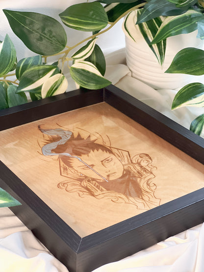 Tableau en bois | Naruto | Shikamaru