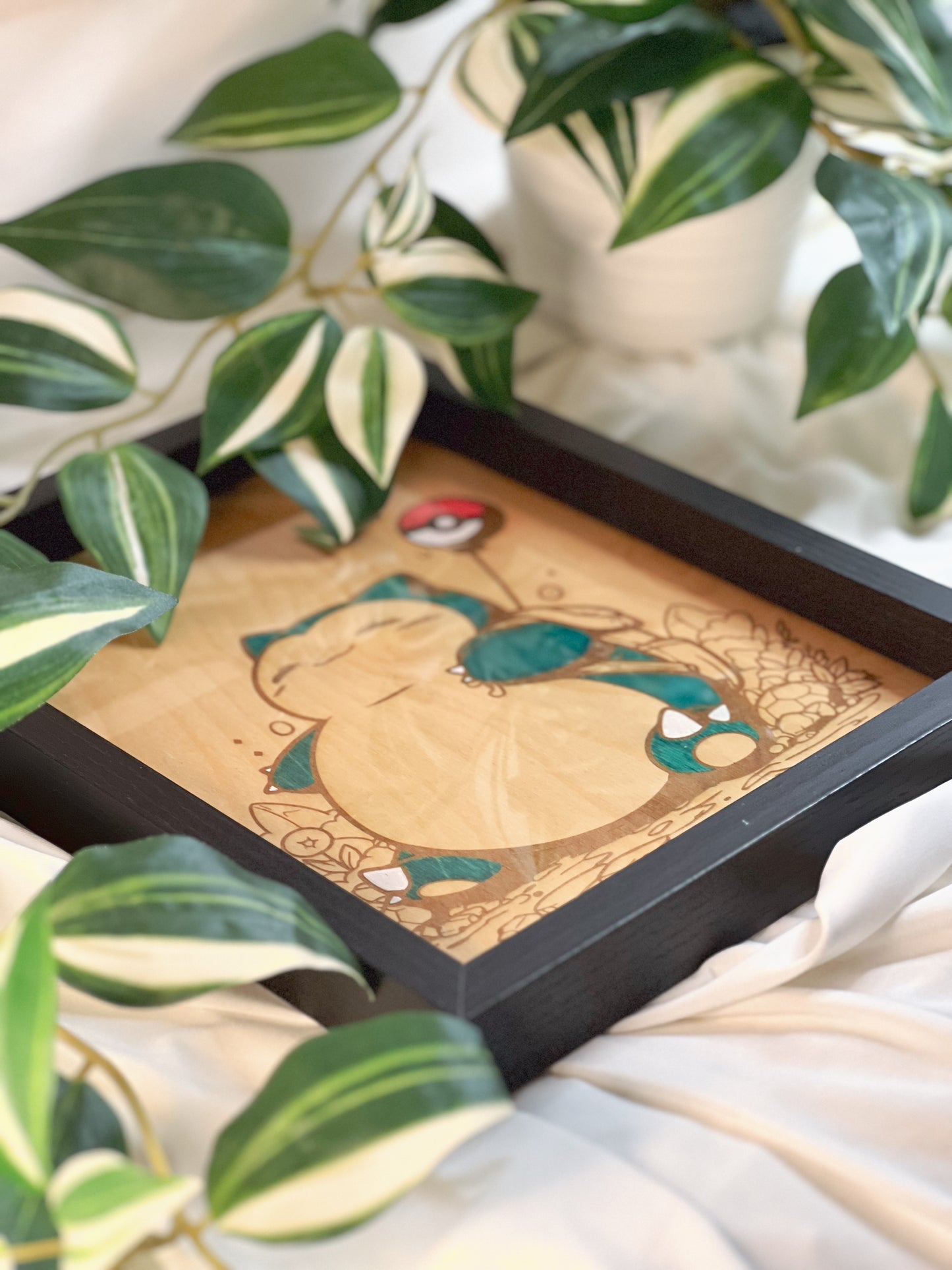 Tableau en bois | Pokemon | Ronflex