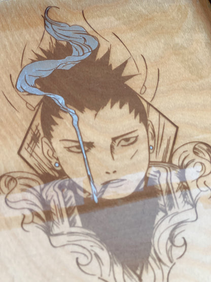 Tableau en bois | Naruto | Shikamaru