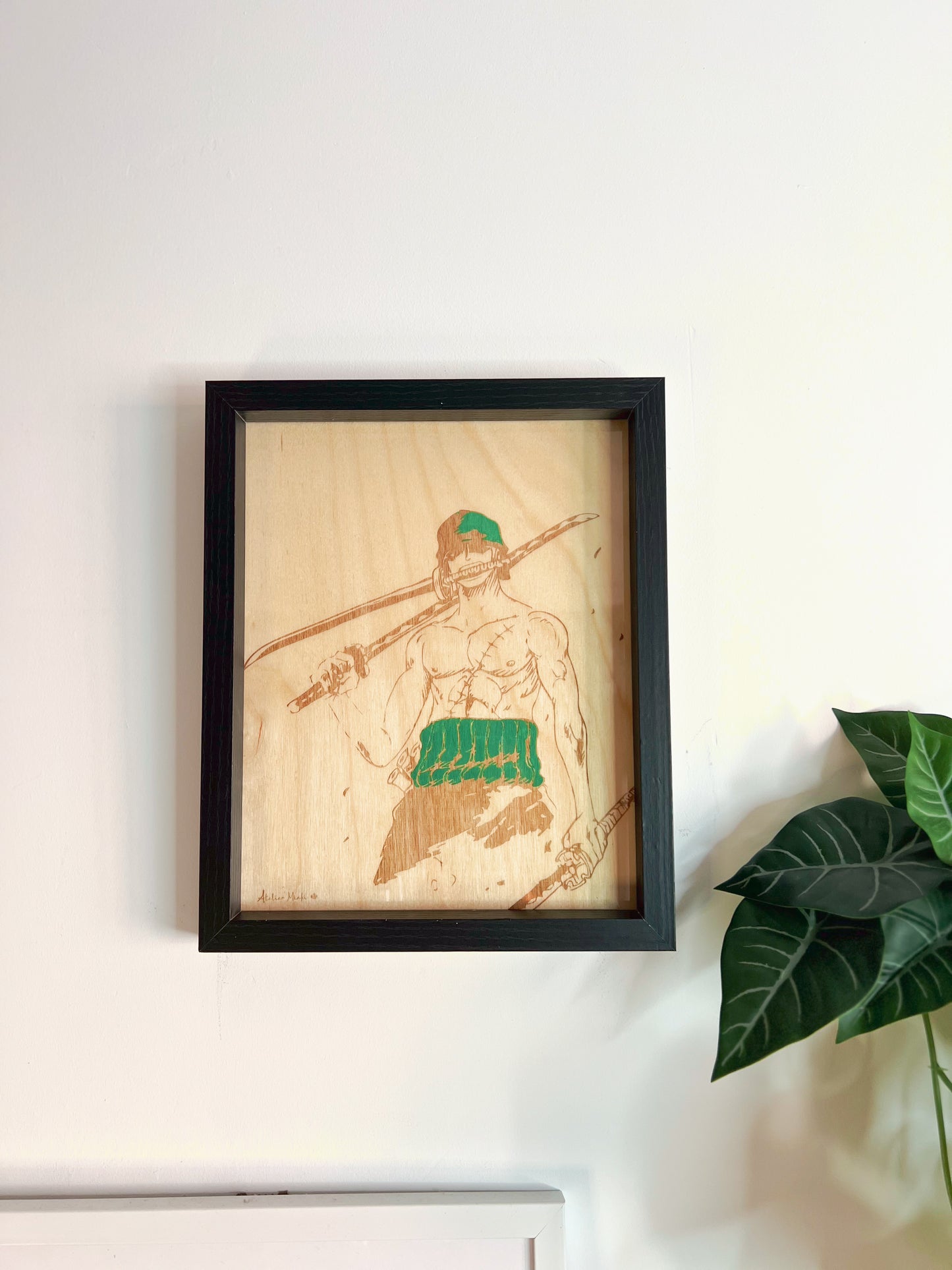 Tableau en bois | One Piece | Zoro