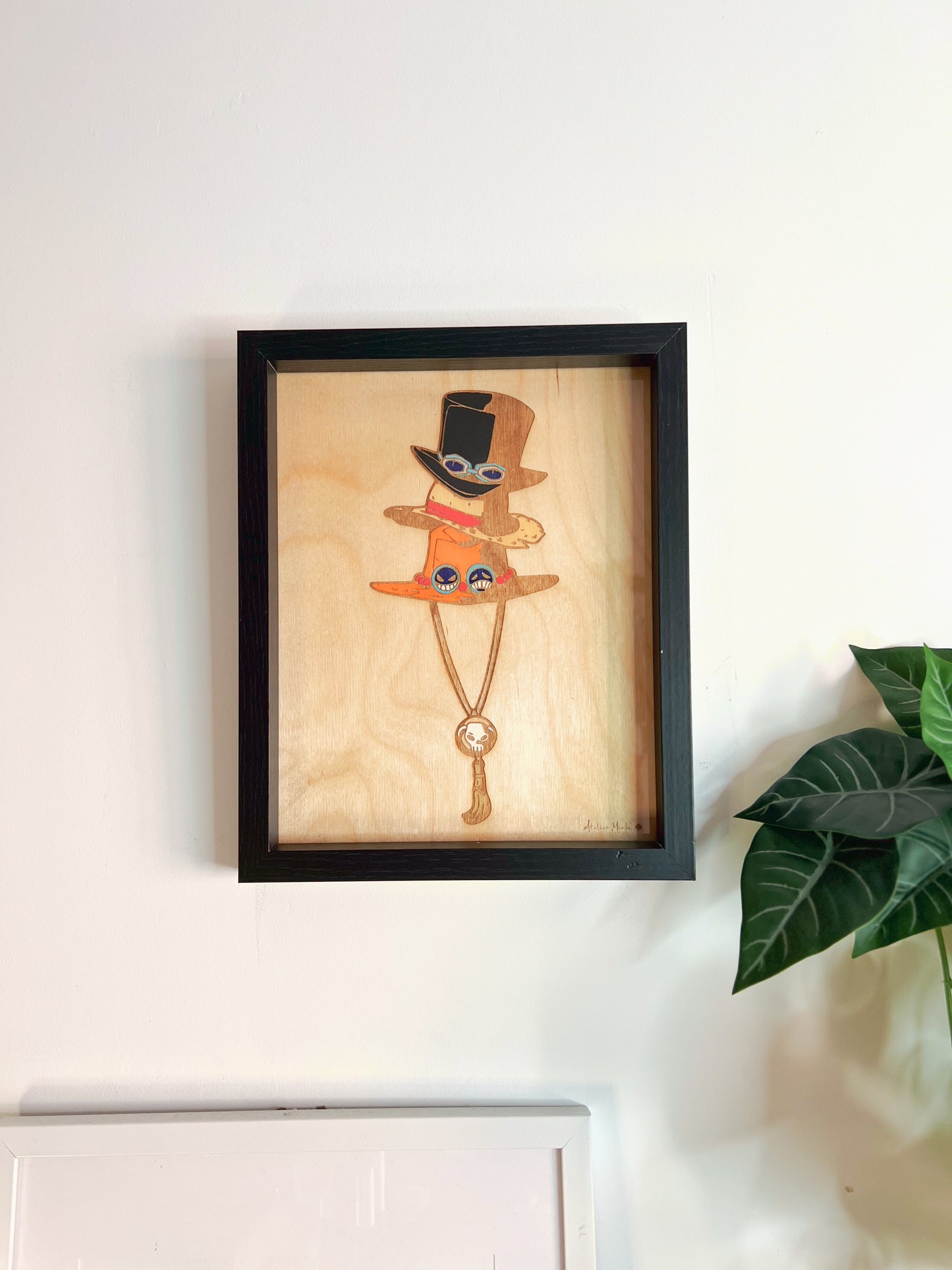 Tableau en bois | One Piece | Chapeau