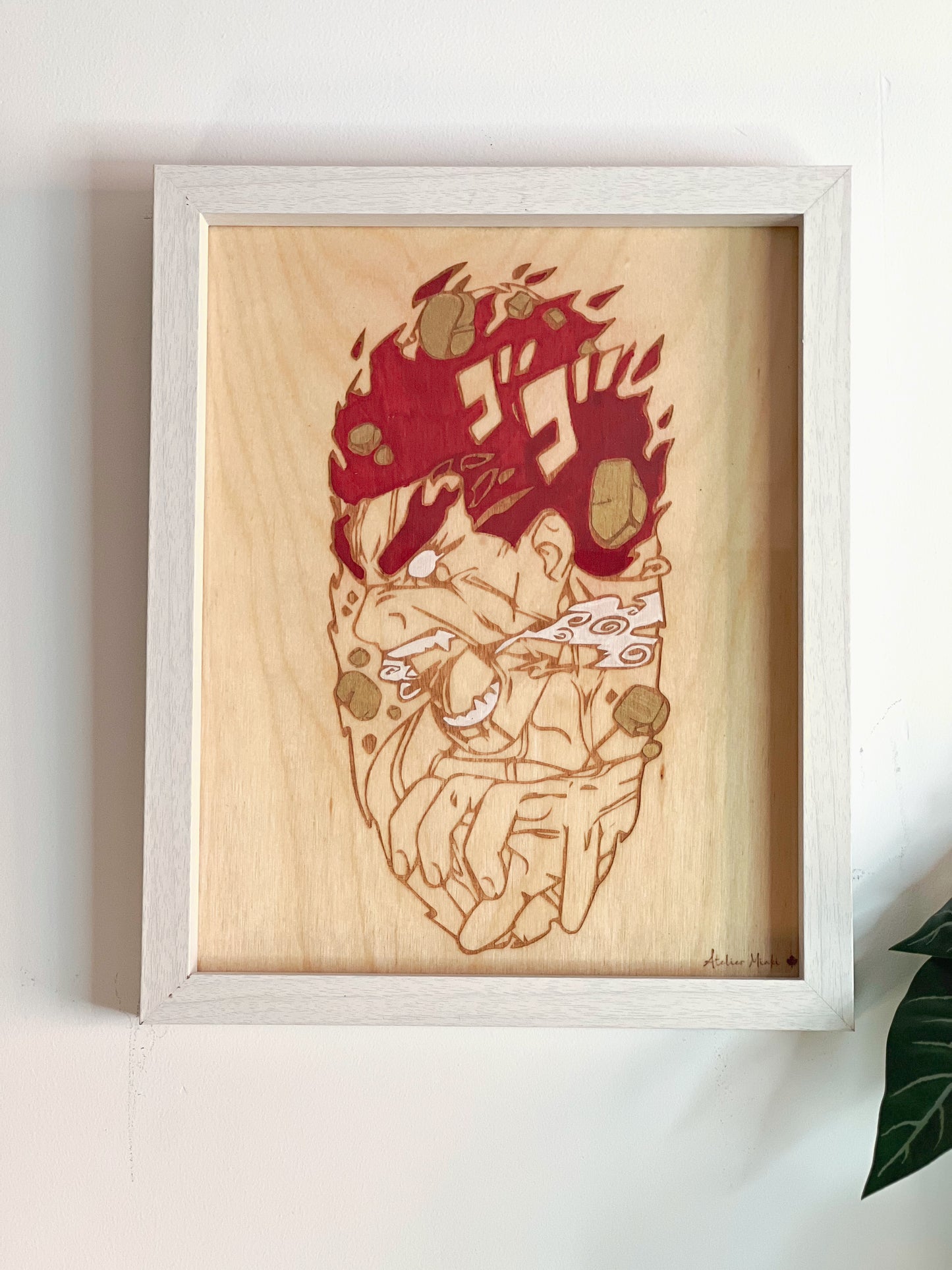 Tableau en bois | Naruto | Gai