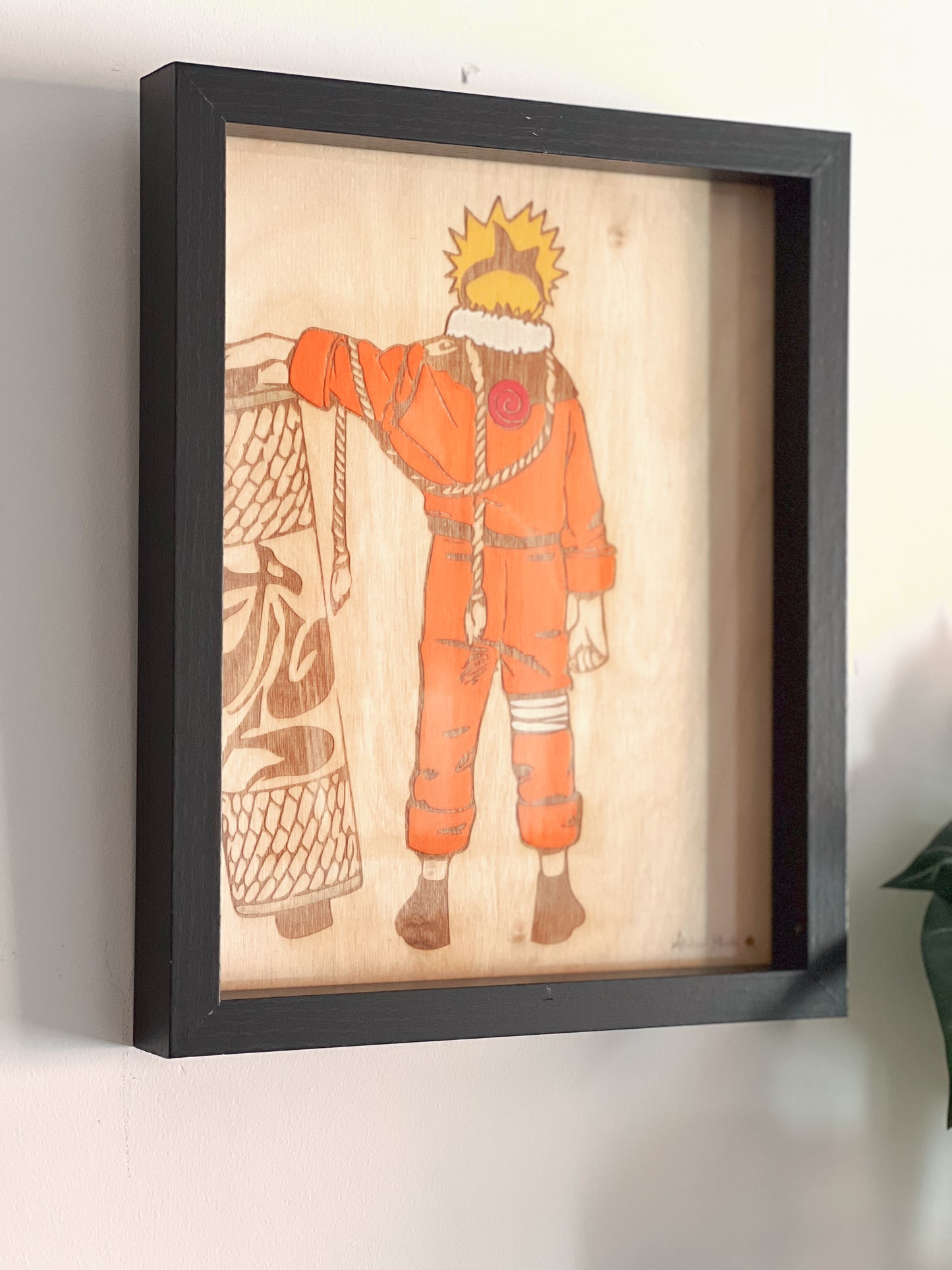 Tableau en bois | Naruto | Parchemin