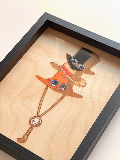 Tableau en bois | One Piece | Chapeau