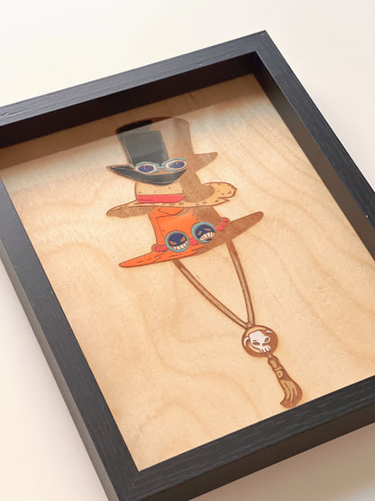 Tableau en bois | One Piece | Chapeau