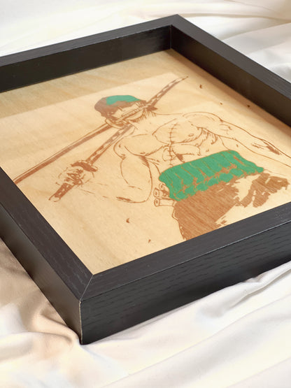 Tableau en bois | One Piece | Zoro