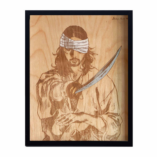 Tableau en bois | Vagabond | Musashi