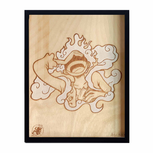 Tableau en bois | One Piece | Luffy Gear 5