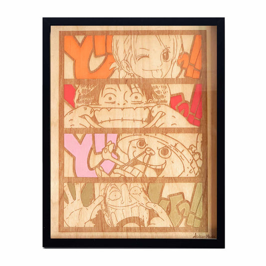 Tableau en bois | One Piece | Mugiwara