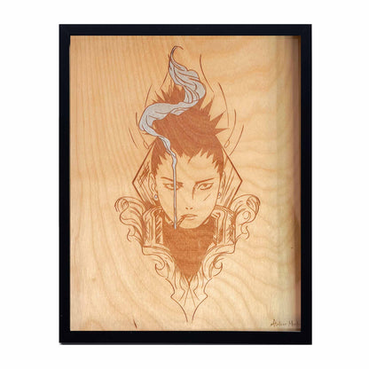 Tableau en bois | Naruto | Shikamaru