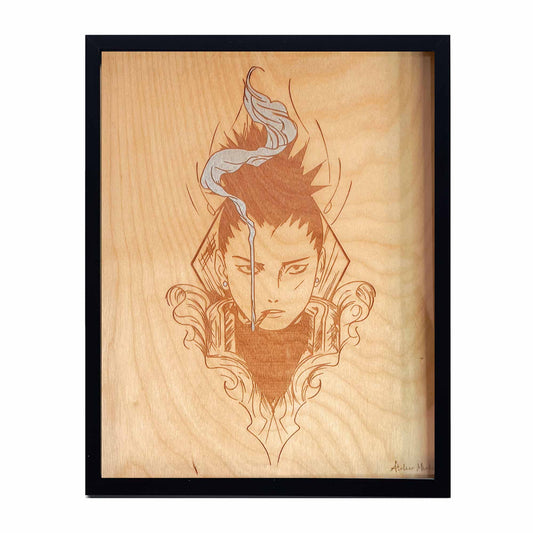 Tableau en bois | Naruto | Shikamaru