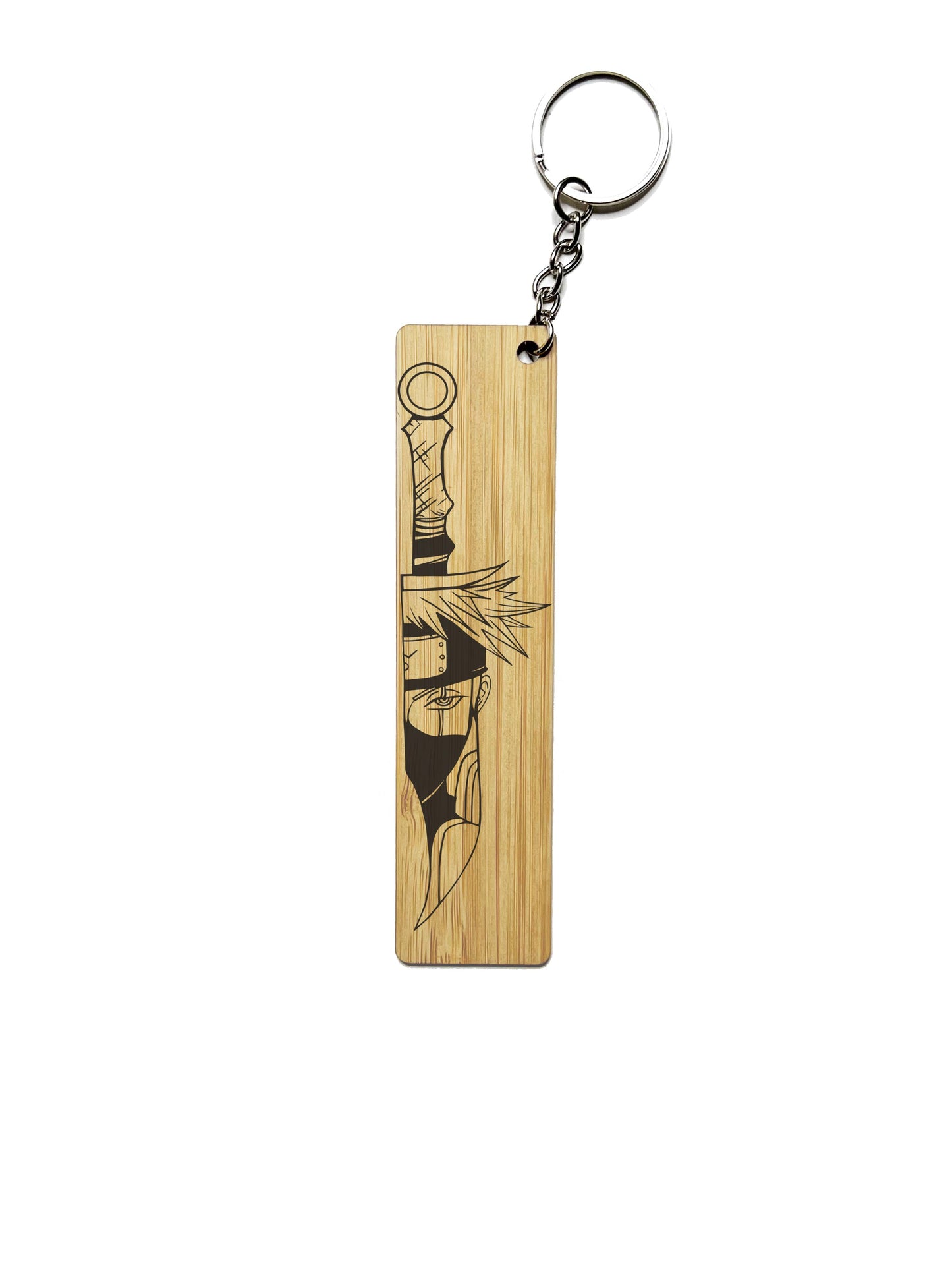 Porte-clés en bambou | Naruto | Kakashi