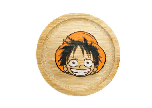 Dessous de verre en bambou coloré | One Piece | Luffy